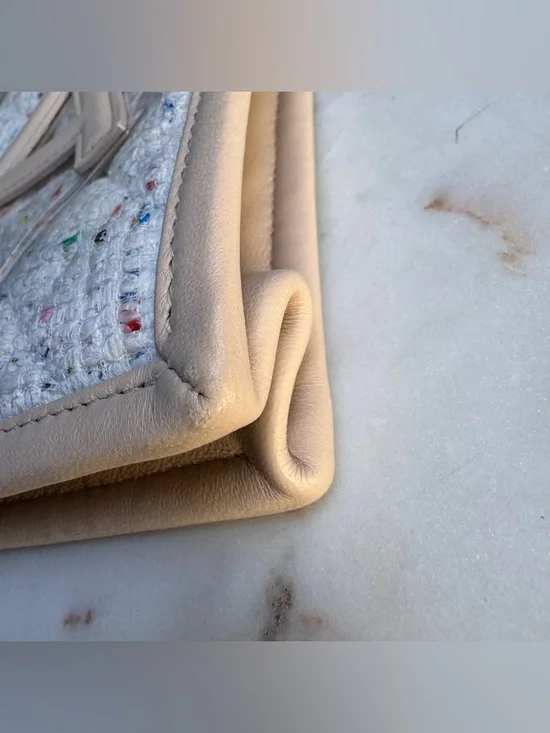 Chanel Tweed PVC Large Wristlet Clutch - Picture 14 of 16